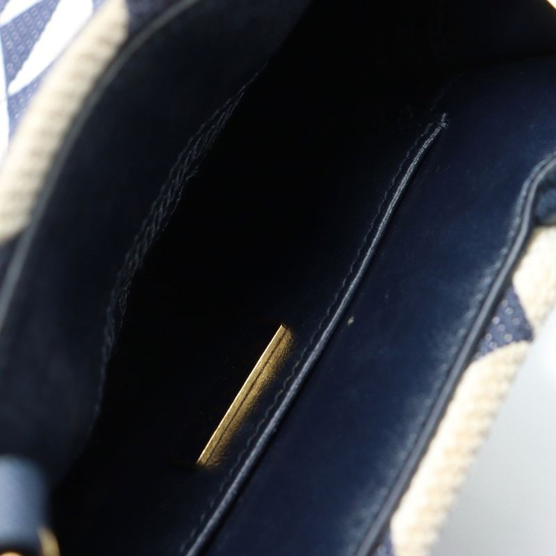 Prada Triangolo Jacquard Symbol Embroidery Mini Handbag Bag Ladies 1ba355