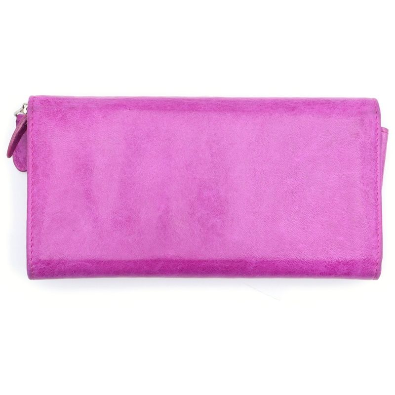 Balenciaga Giant Continental Leather Long Wallet Purple