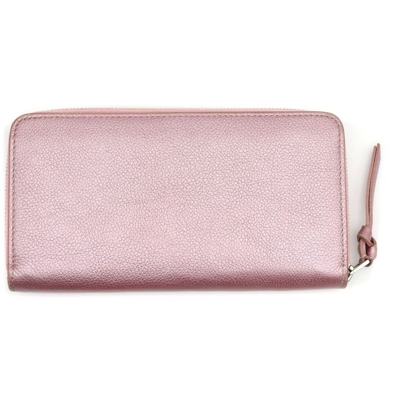 Louis Vuitton Zippy Lock Me Crystal Rose Long Wallet Long Wallet Metallic Pink