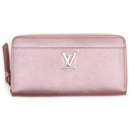 Louis Vuitton Zippy Lock Me Crystal Rose Long Wallet Long Wallet Metallic Pink