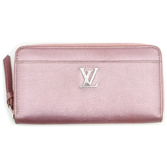 Louis Vuitton Zippy Lock Me Crystal Rose Long Wallet Long Wallet Metallic Pink