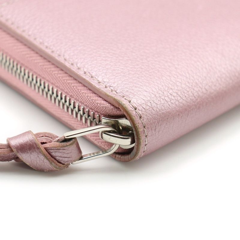 Louis Vuitton Zippy Lock Me Crystal Rose Long Wallet Long Wallet Metallic Pink