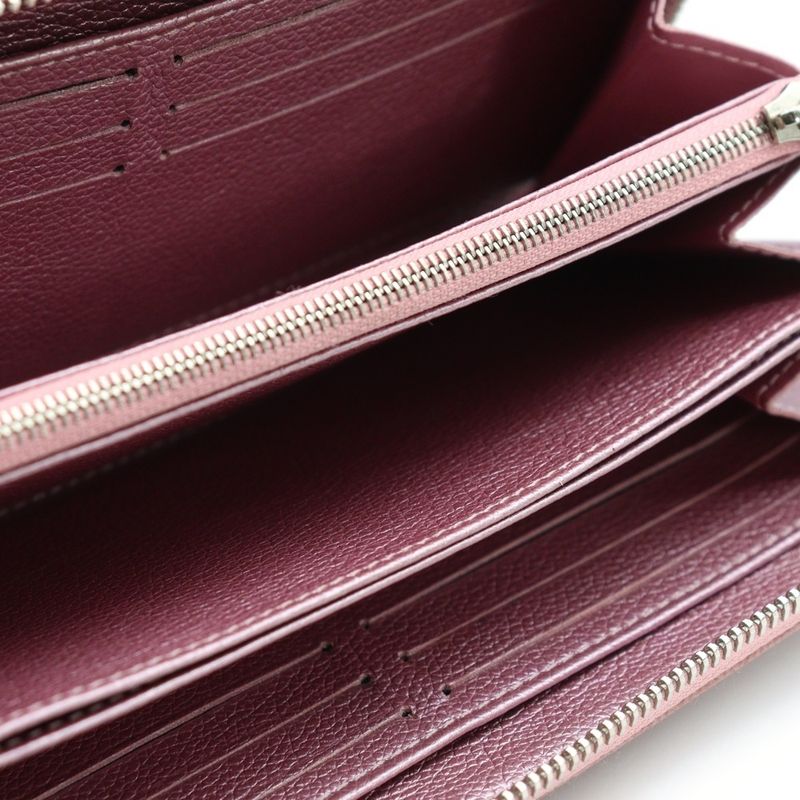 Louis Vuitton Zippy Lock Me Crystal Rose Long Wallet Long Wallet Metallic Pink