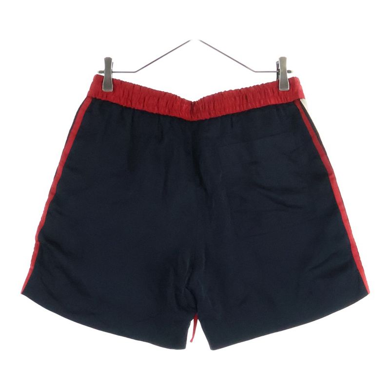 Gucci Sideline Nylon Draw String Shorts Black Red 522951