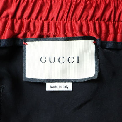 Gucci Sideline Nylon Draw String Shorts Black Red 522951