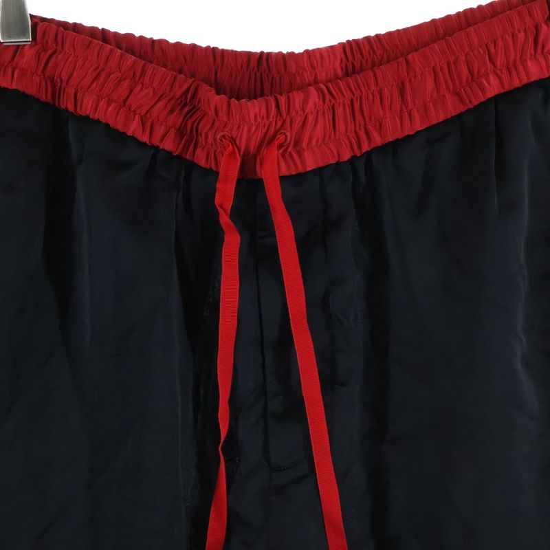 Gucci Sideline Nylon Draw String Shorts Black Red 522951
