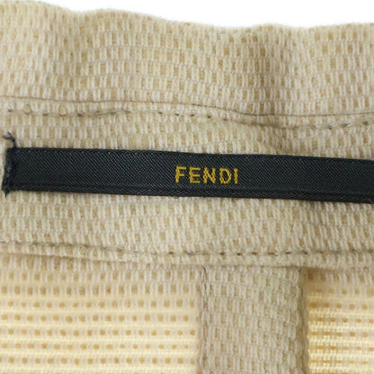 Fendi Jute Double Breasted Jacket Beige Fj0513 Hj3