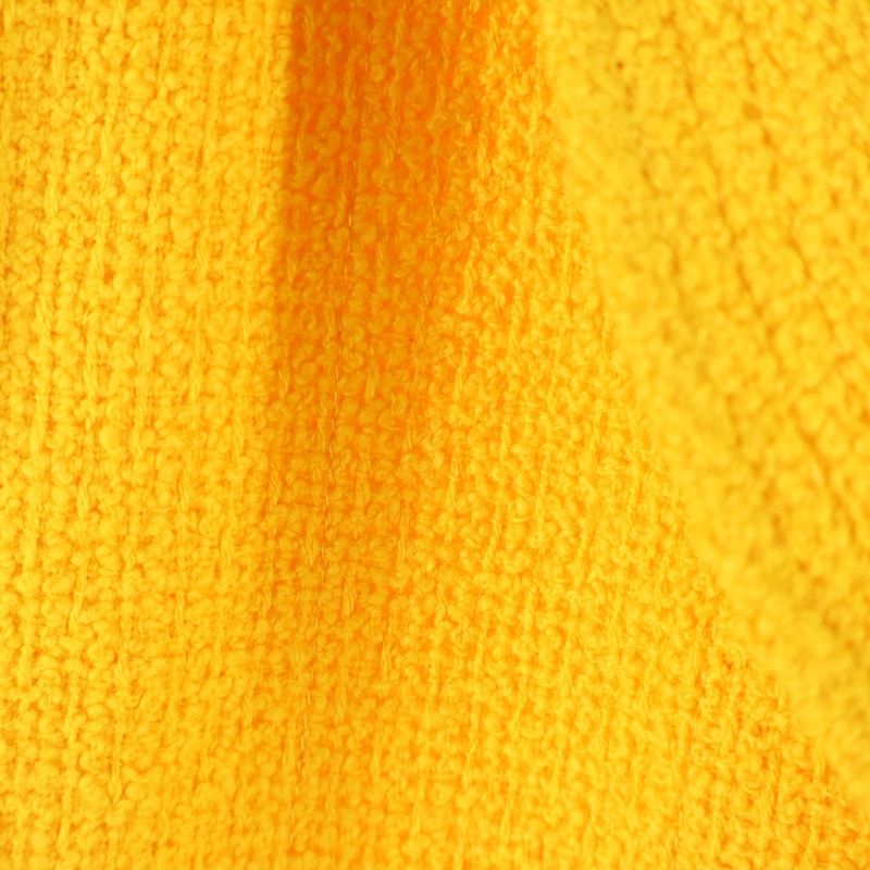 Chanel Coco Mark Button Wool Tweed Shawl Collar 4b Tailored Jacket Yellow