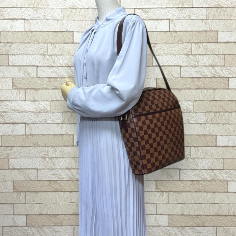 Louis Vuitton Ipanema GM Damier Shoulder Bag Damier Canvas N51292 Brown Unisex