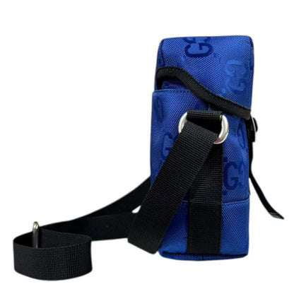 Gucci Obscure Grid Messenger Bag Shoulder Bag Nylon 643858 Blue Unisex Gucci