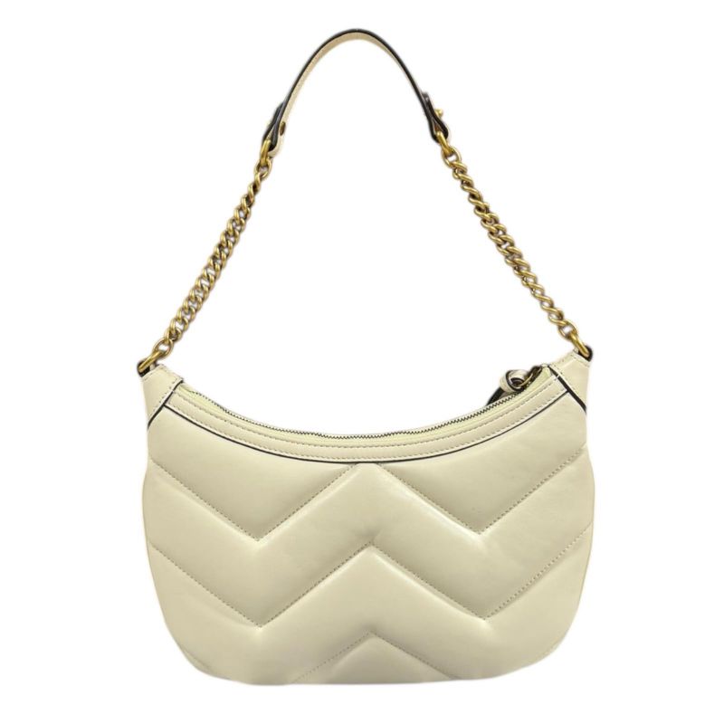 Gucci Small Shoulder Bag Ggmarmont Shoulder Bag Leather 777263 White Ladies