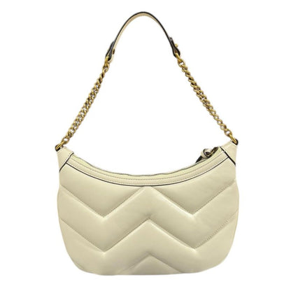 Gucci Small Shoulder Bag Ggmarmont Shoulder Bag Leather 777263 White Ladies