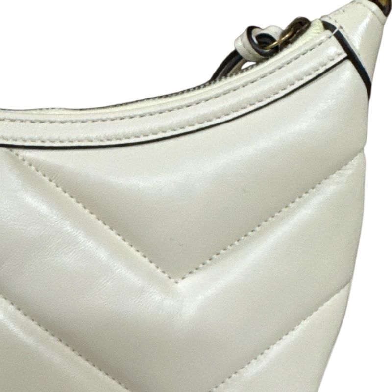 Gucci Small Shoulder Bag Ggmarmont Shoulder Bag Leather 777263 White Ladies