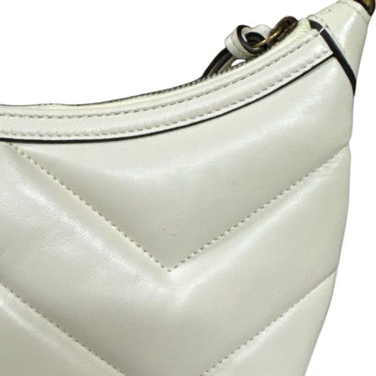 Gucci Small Shoulder Bag Ggmarmont Shoulder Bag Leather 777263 White Ladies