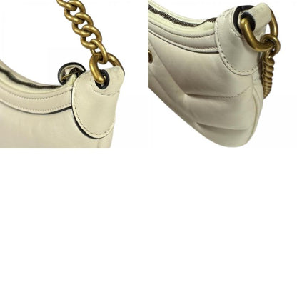 Gucci Small Shoulder Bag Ggmarmont Shoulder Bag Leather 777263 White Ladies