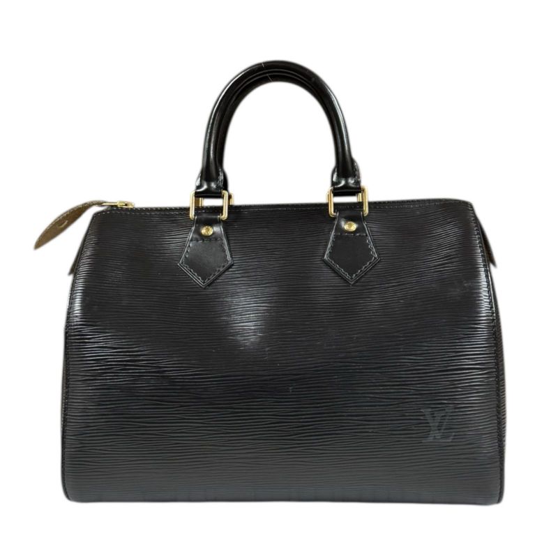 Louis Vuitton Speedy 25 Epi Handbag Epi Leather M43012 Black Women Louis