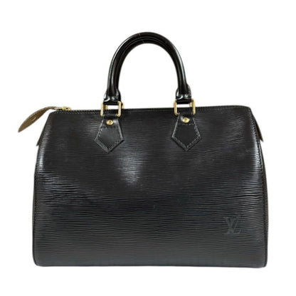 Louis Vuitton Speedy 25 Epi Handbag Epi Leather M43012 Black Women Louis