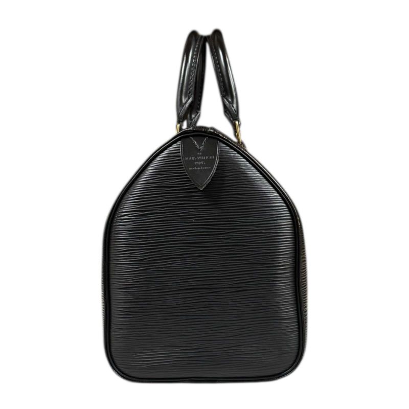 Louis Vuitton Speedy 25 Epi Handbag Epi Leather M43012 Black Women Louis
