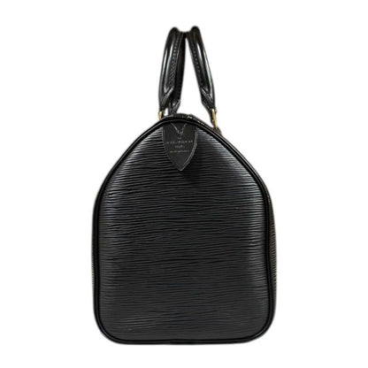 Louis Vuitton Speedy 25 Epi Handbag Epi Leather M43012 Black Women Louis