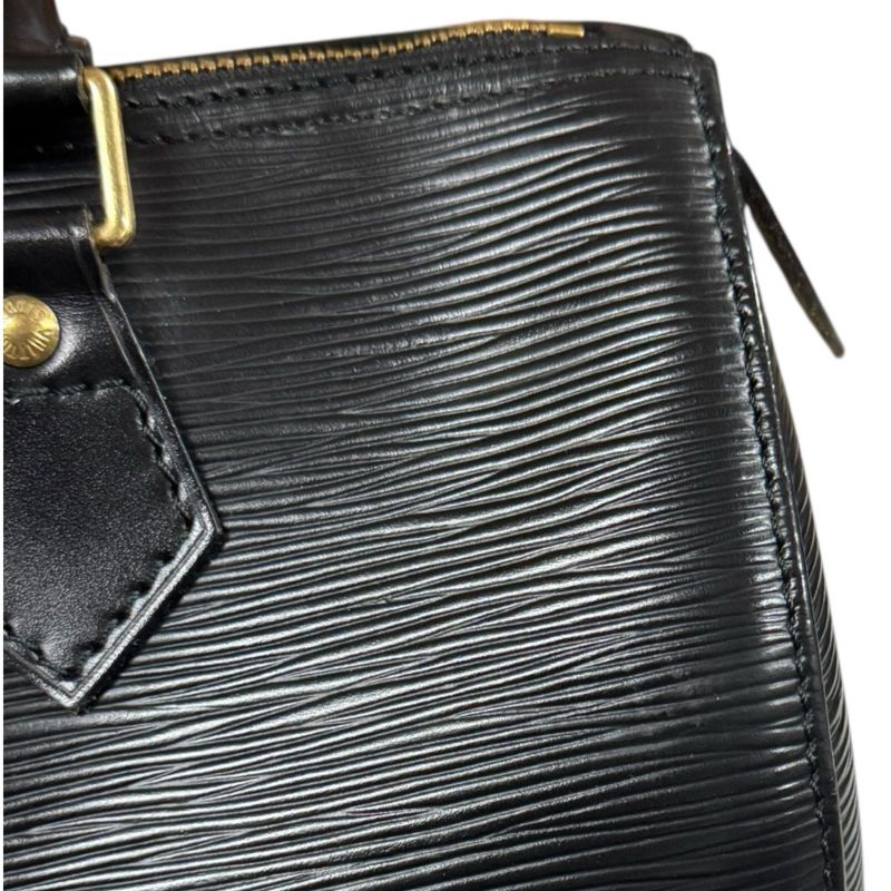 Louis Vuitton Speedy 25 Epi Handbag Epi Leather M43012 Black Women Louis