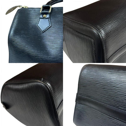 Louis Vuitton Speedy 25 Epi Handbag Epi Leather M43012 Black Women Louis