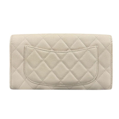 Chanel Classic Long Flap Wallet Matelasse Long Wallet Caviar Skin Ap0241 Ladies