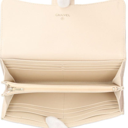 Chanel Classic Long Flap Wallet Matelasse Long Wallet Caviar Skin Ap0241 Ladies