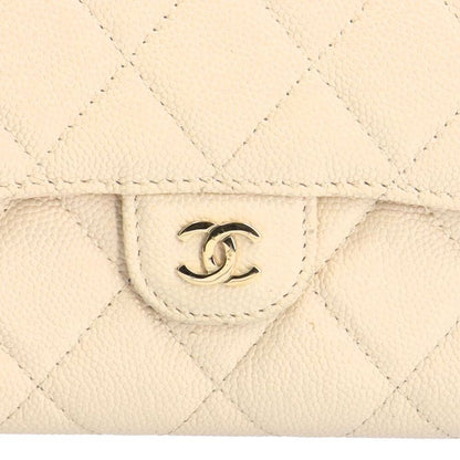 Chanel Classic Long Flap Wallet Matelasse Long Wallet Caviar Skin Ap0241 Ladies