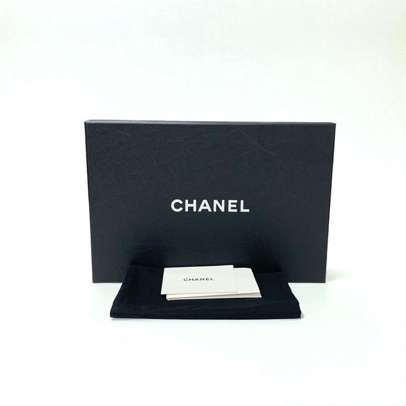 Chanel Sandals Shoes Leather Black Silver Here Mark