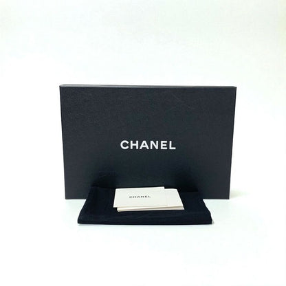 Chanel Sandals Shoes Leather Black Silver Here Mark