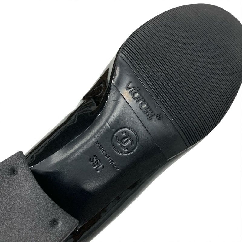 Chanel Boots Short Shoes Patent Fabric Black Silver Coco Mark Lame Sock