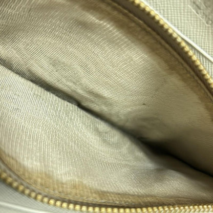 Prada Long Wallet - Ivory Round Zipper Leather