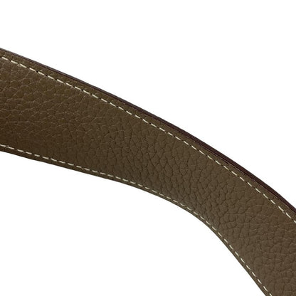 Hermes Shoulder Bag Steve Caporal 27 Taupe and Pearl Gray Silver Hardware