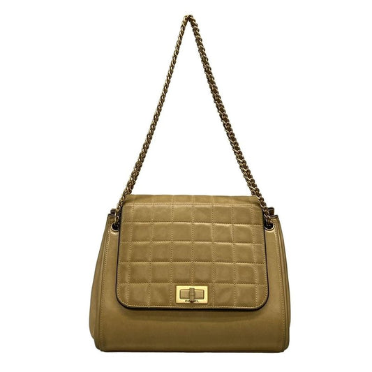 Chanel Shoulder Bag Chocolate Bar2.55 Beige Flap Bag Vintage Gold Hardware