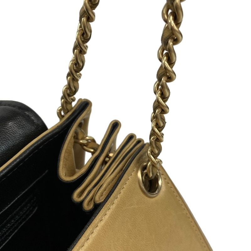 Chanel Shoulder Bag Chocolate Bar2.55 Beige Flap Bag Vintage Gold Hardware