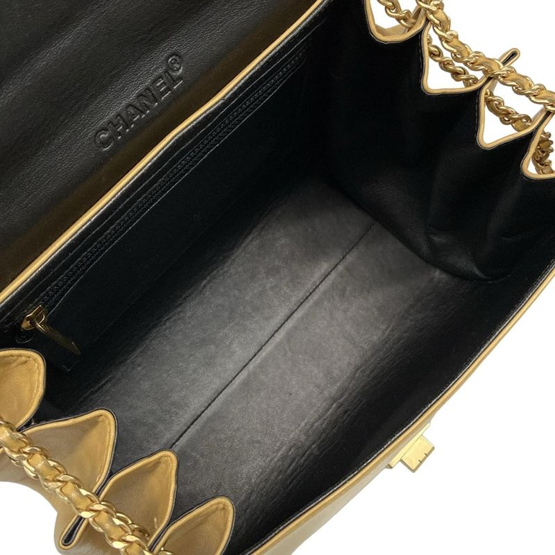 Chanel Shoulder Bag Chocolate Bar2.55 Beige Flap Bag Vintage Gold Hardware