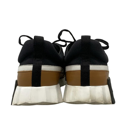 Hermes Sneakers 425 Women's Bouncing Black X White X Brown Leather
