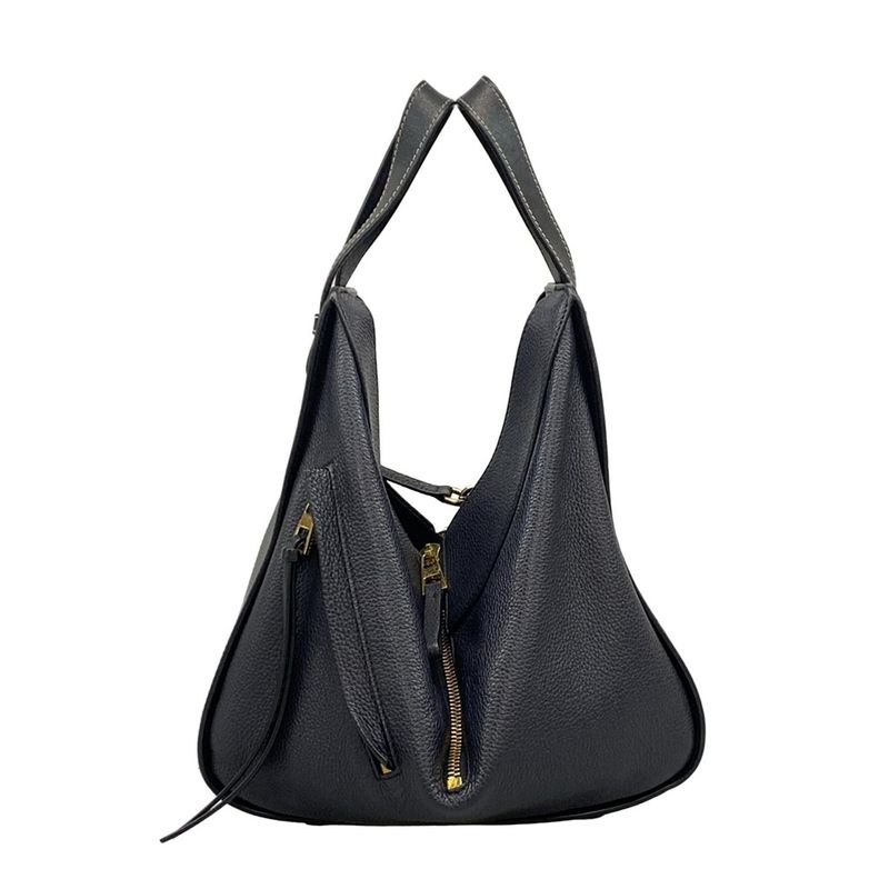 Loewe Handbag Hammock Bag Small 38712kbn60 Dark Navy and Black Leather