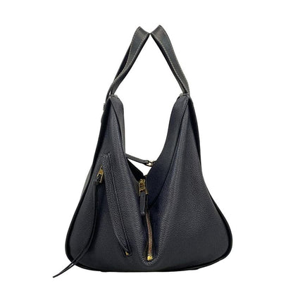 Loewe Handbag Hammock Bag Small 38712kbn60 Dark Navy and Black Leather