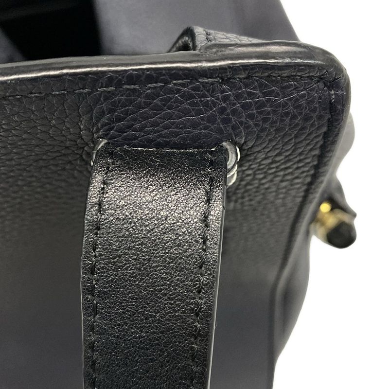 Loewe Handbag Hammock Bag Small 38712kbn60 Dark Navy and Black Leather