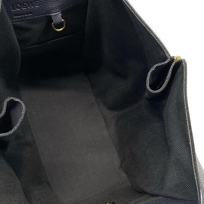 Loewe Handbag Hammock Bag Small 38712kbn60 Dark Navy and Black Leather