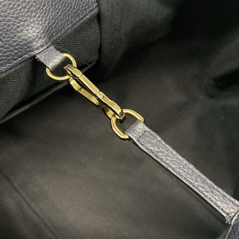 Loewe Handbag Hammock Bag Small 38712kbn60 Dark Navy and Black Leather