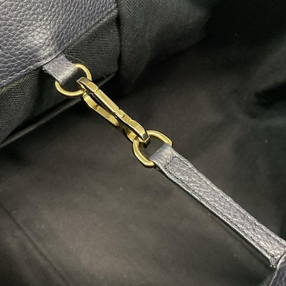 Loewe Handbag Hammock Bag Small 38712kbn60 Dark Navy and Black Leather