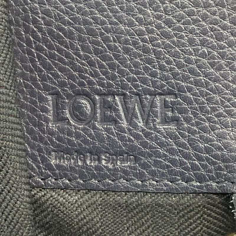 Loewe Handbag Hammock Bag Small 38712kbn60 Dark Navy and Black Leather