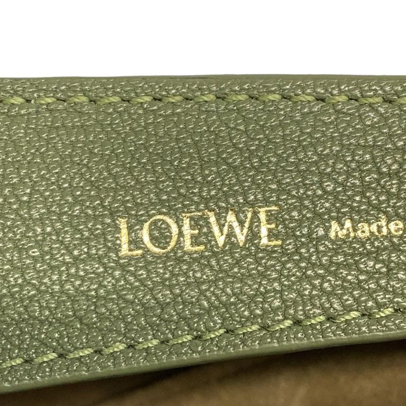 Loewe Shoulder Bag Luna Bag Green Leather