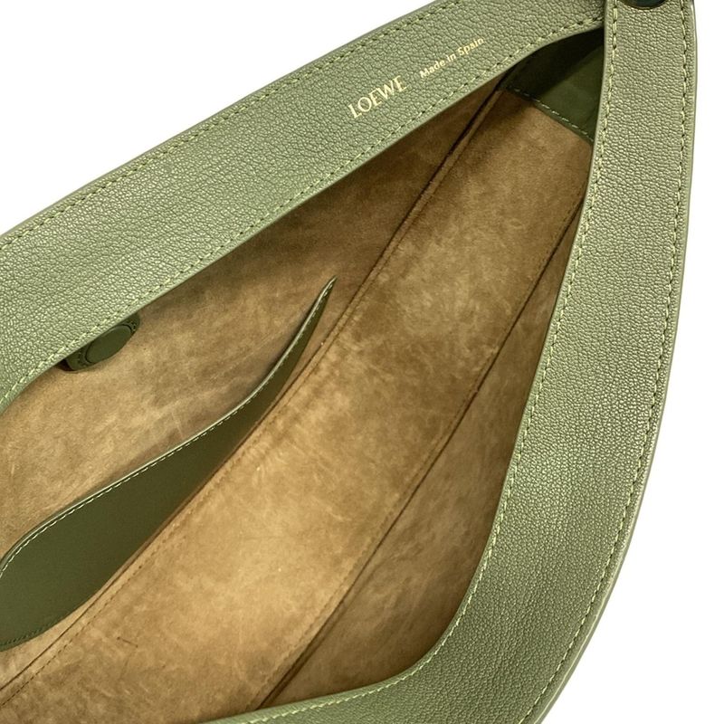 Loewe Shoulder Bag Luna Bag Green Leather
