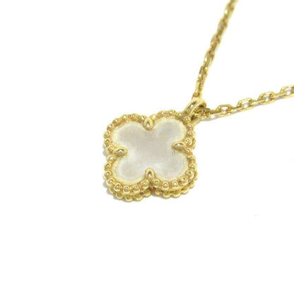 Van Cleef & Arpels Necklace Sweet Alhambra Vcarf69100 18k Yellow Gold X White