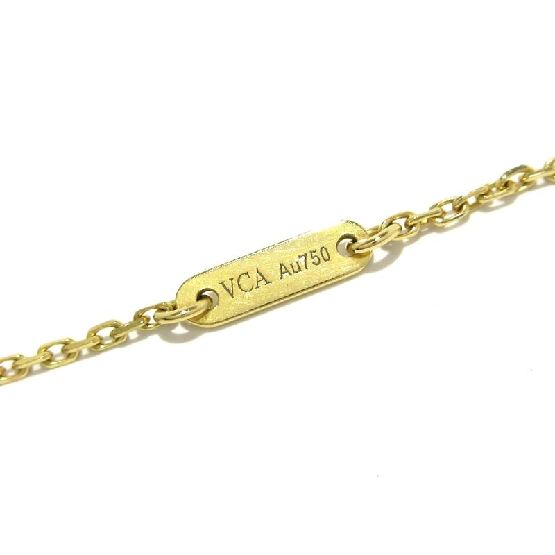 Van Cleef & Arpels Necklace Sweet Alhambra Vcarf69100 18k Yellow Gold X White