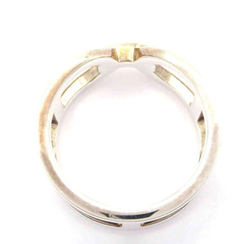 Hermes Ring 51 Ever Chaine D'ancre Silver