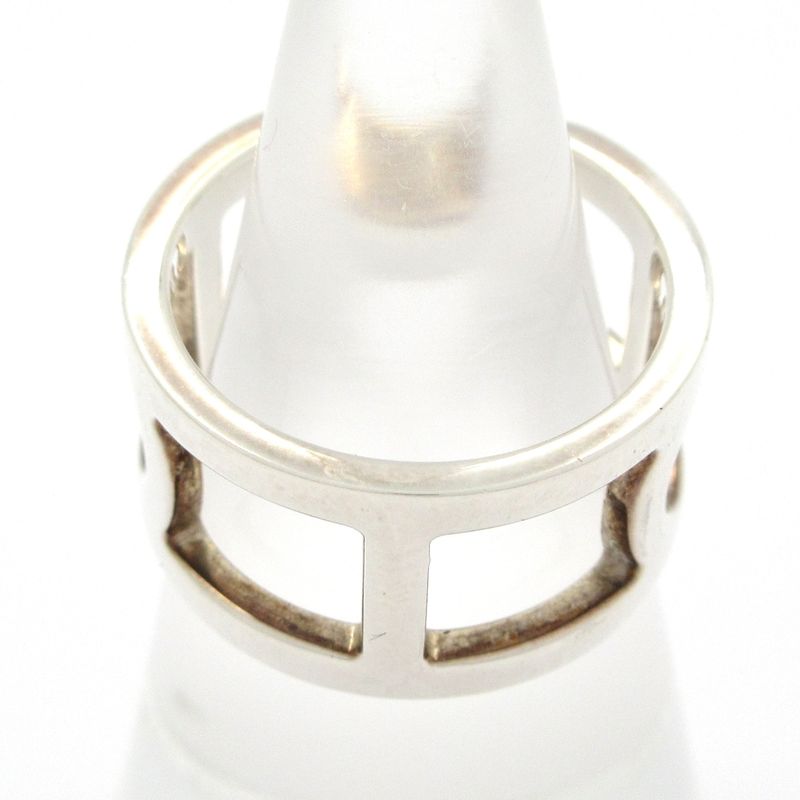 Hermes Ring 51 Ever Chaine D'ancre Silver